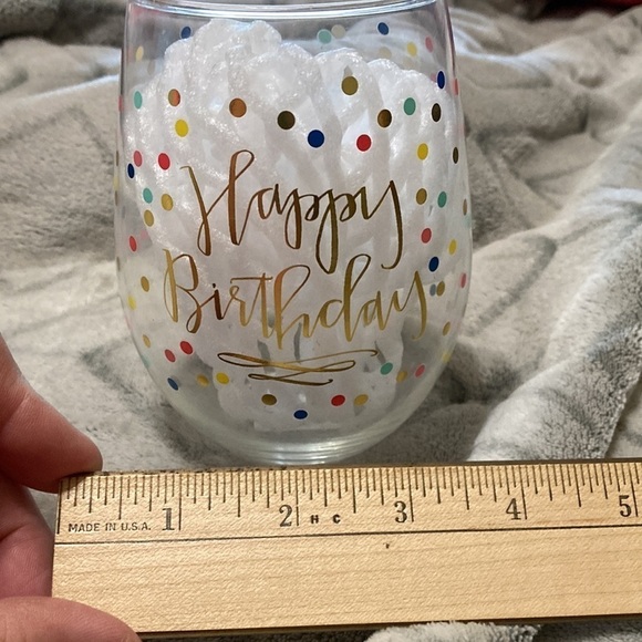 20 oz Happy birthday steam less glass - Picture 4 of 5